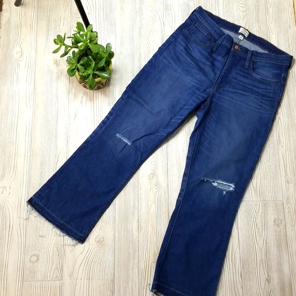 J Crew Billie Demi Boot Crop Jean size 32